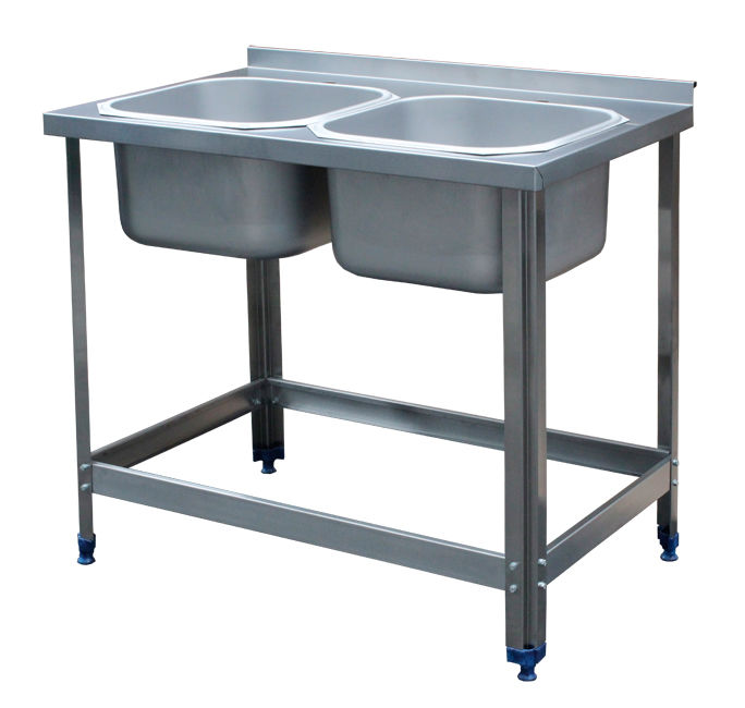 Подробнее о Ванна моечная цельнотянутая 2-секционная 1000х530х860 ёмкости 400х400х250 мм Ванна моечная цельнотянутая 2-секционная 1000х530х860 ёмкости 400х400х250 мм